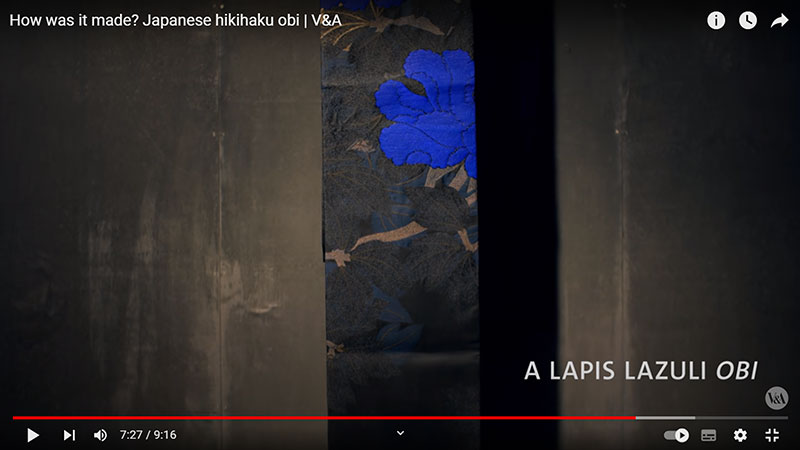 How was it made? Japanese hikihaku obi